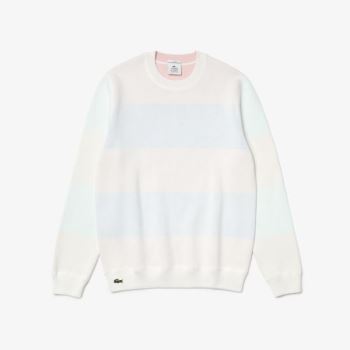 Lacoste LIVE Reversible Cotton Sweater Dámské - Svetr Bílé | CZ-t0MXw7